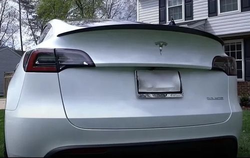 Customer photo review of *NEW* Carbon Fiber Performance Spoiler for Tesla Model Y 2020