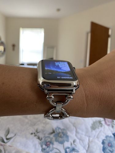 Customer photo review of Classic Link Bracelet for the Apple Watch in Rose Gold, Gold, or Silver
