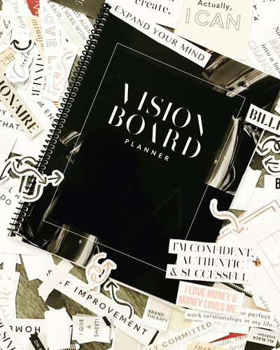 Customer photo review of Vision Board Planner- Limited Edition Cover