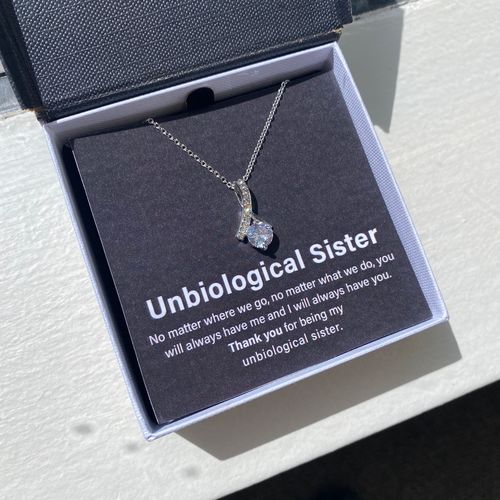 Customer photo review of UNBIOLOGICAL SISTER ANCHOR NECKLACE ★ SOUL SISTER ★ SORORITY SISTER ★ SISTER IN LAW NECKLACE