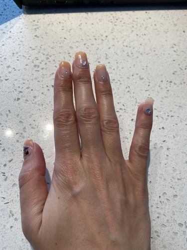 Customer photo review of Cotton-Candy "Qikgel" Nail Builder GelKit (6 Colors)