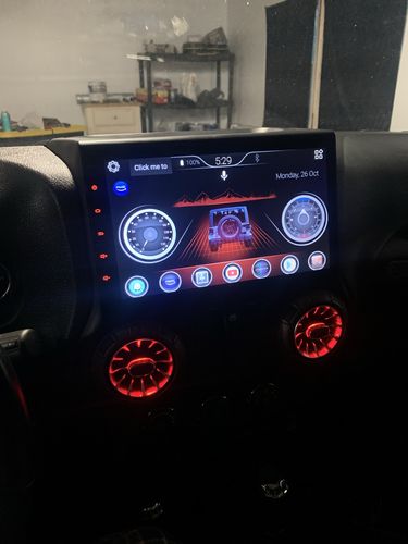 Customer photo review of Turbo Air AC Vent w/ Ambient Light (11-18 Jeep Wrangler JK)