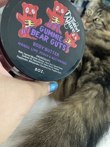 Customer photo review of Gummie Bear Guts Body Butter 8oz