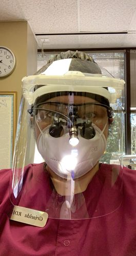 Customer photo review of Loupe Shield Visor Extender