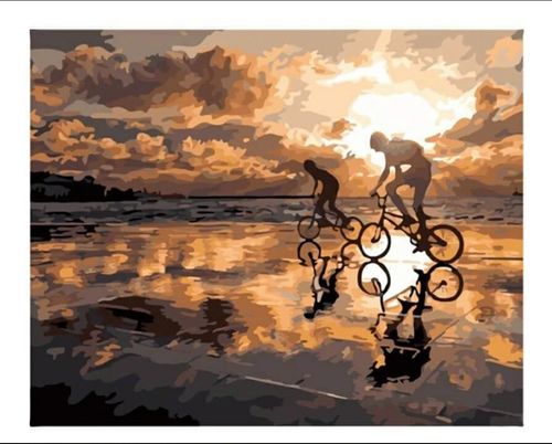 Customer photo review of Malen nach Zahlen - Zwei Biker