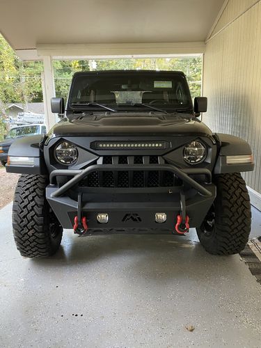 Customer photo review of Demon Grille w/ LED Off-Road Lights(18-20 Jeep Wrangler JL & Gladiator)