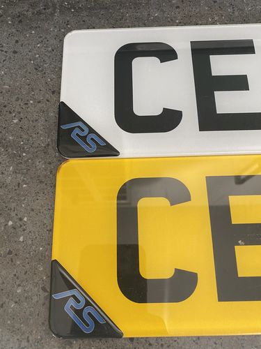 Customer photo review of Domed Number Plate Badges