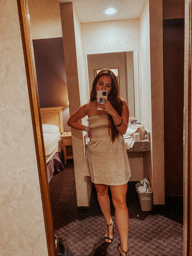 Customer photo review of The Paloma Dress / Champagne