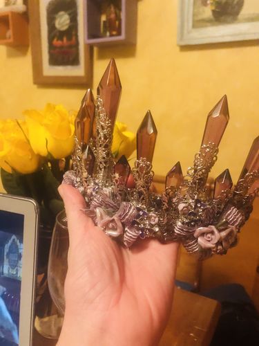 Customer photo review of LIMITED EDITION Amethyst Mermaid Tiara