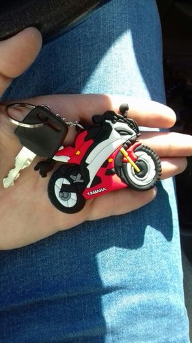 Customer photo review of Porte Clé Moto<br/> Sportive Yamaha