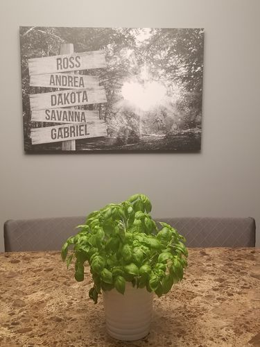 Customer photo review of Love Autumn Personalized Names Premium Canvas