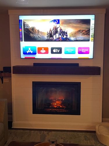 Customer photo review of Dimplex Revillusion 36 inch Built-In Electric Firebox | Weathered Concrete