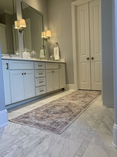 Customer photo review of Distressed Vintage Cezanne Blush Runner