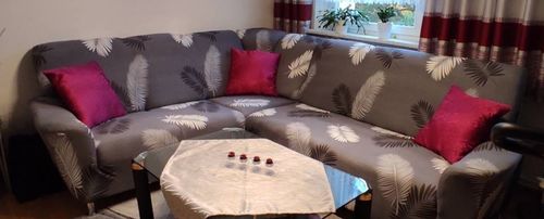 Customer photo review of Exotisches Grau - Sofabezüge für klassische und Ecksofas - Das Haus der Überzüge