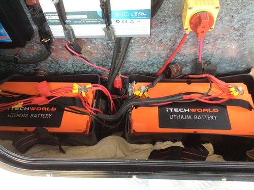 Customer photo review of iTECH120X 12V 120Ah Lithium Ion Battery LiFePO4 Deep Cycle Camping RV Solar