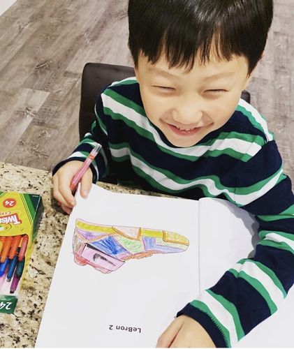 Customer photo review of Air Jordan Coloring Book