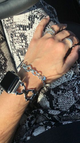 Customer photo review of Classic Link Bracelet for the Apple Watch in Rose Gold, Gold, or Silver