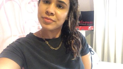 Customer photo review of Monika Chain Necklace