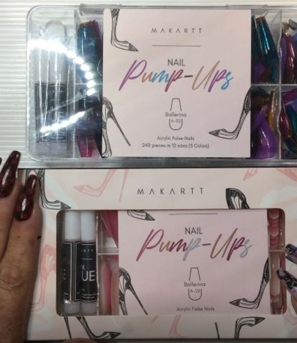 Customer photo review of Nail Pump-Ups in Bachelorette (240 Pieces)