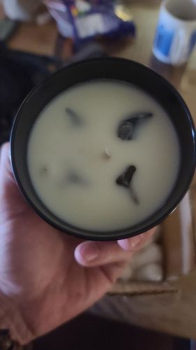 Customer photo review of Pumpkin Caramel Crunch - Original Shark Tooth Candle - Black