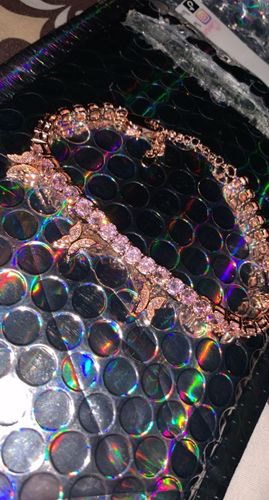 Customer photo review of Tennis Butterfly anklet