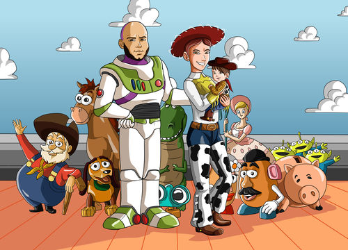 Customer photo review of Caricature cartoon dessinée à la main: en mode jaune