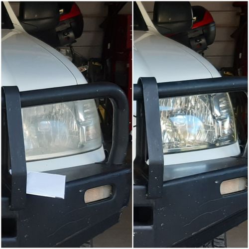 Customer photo review of 1 x Headlight Restore Wipes Kit