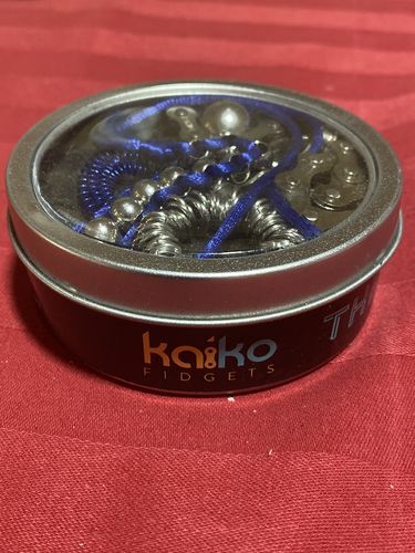 Customer photo review of "The Works" Fidget Kit - try ALL seven best sellers in one tin! Save $25!