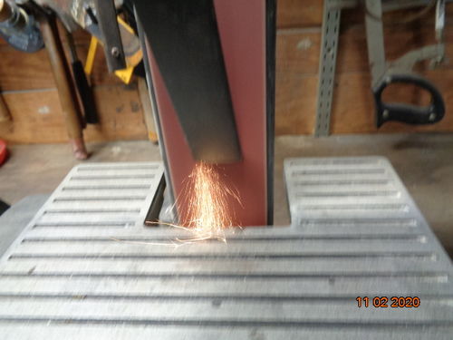 Customer photo review of 2 X 42 Inch Flexible Multipurpose Sanding Belts, 6 Pack