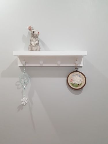 Customer photo review of Porte Clé Mural <br/> Organisateur Étagère (Bois)
