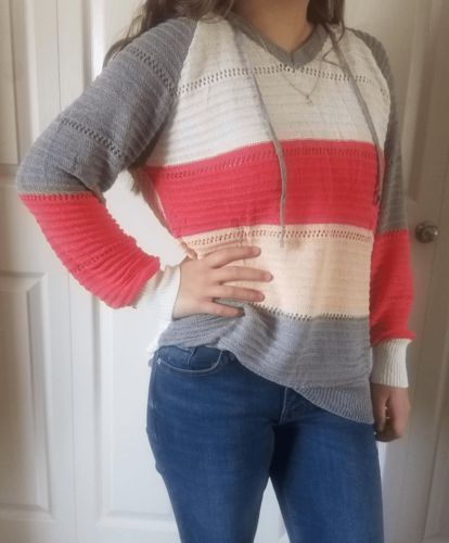 Customer photo review of Fashion Loose Striped Plus Size Sweater