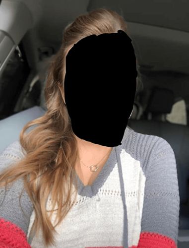 Customer photo review of Fashion Loose Striped Plus Size Sweater