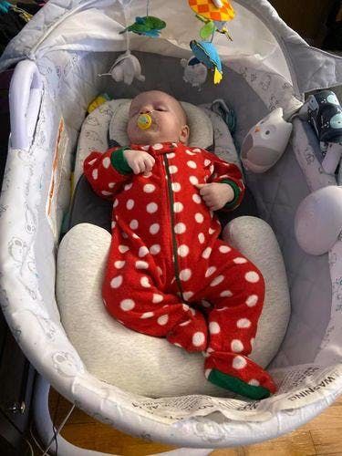Customer photo review of Snuggle Cloud™ | Baby Lounger