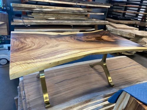 Customer photo review of Elegance table legs 430 Gold Wishbone 60 (Free Shipping USA)