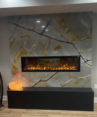 Customer photo review of Dimplex IgniteXL 60" Linear Built in Electric Fireplace