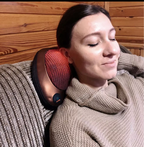 Customer photo review of Almohada Masajeadora Premium