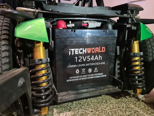 Customer photo review of iTECH054 12v 54Ah Lithium Ion Battery - LiFePO4 Deep Cycle Camping RV Solar Slim Line