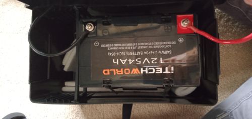 Customer photo review of iTECH054 12v 54Ah Lithium Ion Battery - LiFePO4 Deep Cycle Camping RV Solar Slim Line