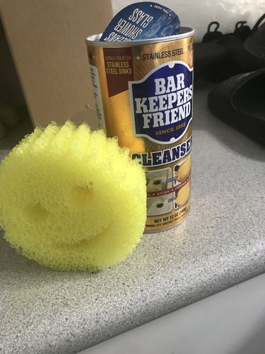 Customer photo review of Double Trio - Bar Keepers Friend x Scrub Daddy