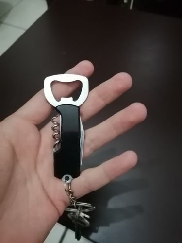 Customer photo review of Porte Clé Décapsuleur <br/>Ouvre Vin (Acier)