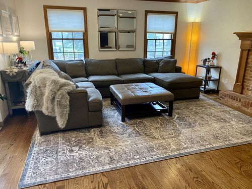 Customer photo review of Distressed Vintage Kendra Ash Area Rug