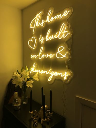 Customer photo review of 'Lightning Strike' Neon Sign