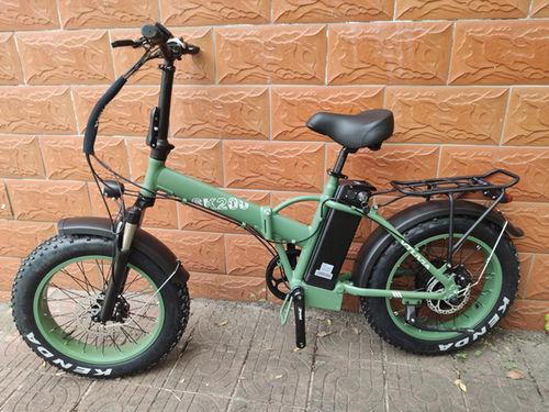 Customer photo review of VTUVIA SK20 20 Inch Folding Fat Tire Electric Bike, 750W Motor and 48V 13AH Removable Battery-In Stock