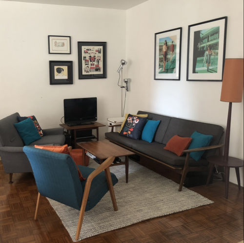 Customer photo review of Scandi Grey Reversible Wool Rug
