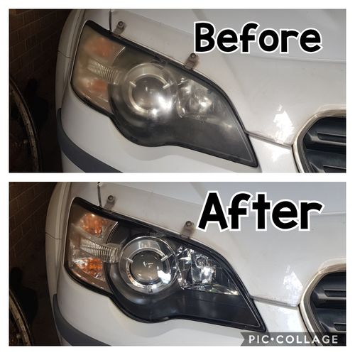 Customer photo review of 1 x Headlight Restore Wipes Kit