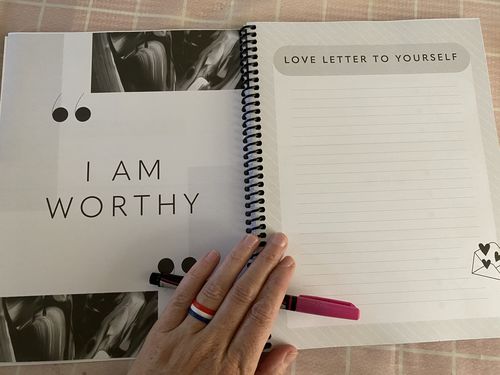 Customer photo review of Self Care Planner