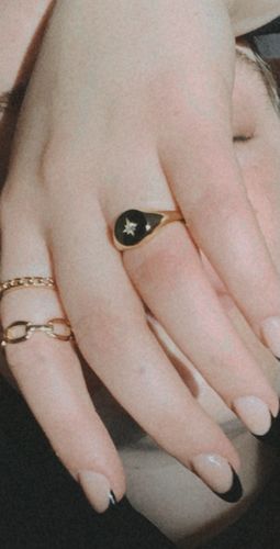 Customer photo review of North Star Signet Ring