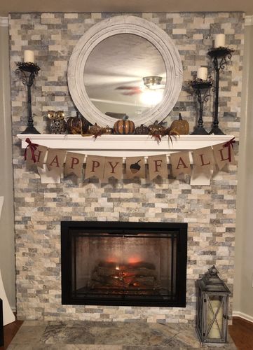 Customer photo review of Dimplex Revillusion 36 inch Built-In Electric Firebox | Weathered Concrete