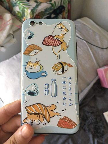 Customer photo review of Shiba Inu iPhone Case
