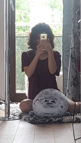 Customer photo review of Henry the Chonky Seal Pillow